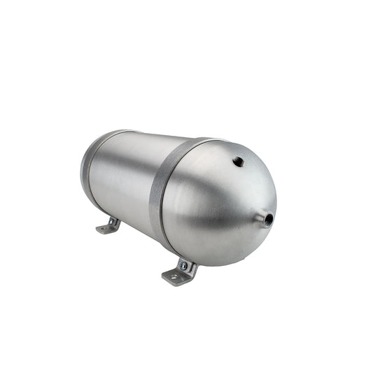 SA618038-01 Seamless Tanks Aluminum Air Tank 18" Length 6.625" Diameter, (4) 3/8" Ports (1) 1/4" Port, 200psi Rated, 2 Gallons