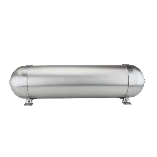 SA624038-01 Seamless Tanks Aluminum Air Tank 24" Length 6.625" Diameter, (4) 3/8" ports (1) 1/4" Port, 200psi Rated, 2.89 Gallons