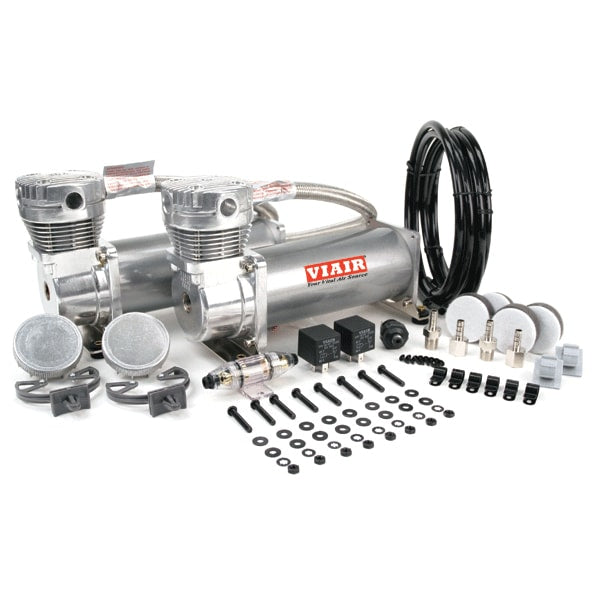 VIA48012 Viair 480C PEWTER "Dual Pack" (2) 480C PEWTER Compressors (2) Relays (1) 200psi pressure switch VIA480C