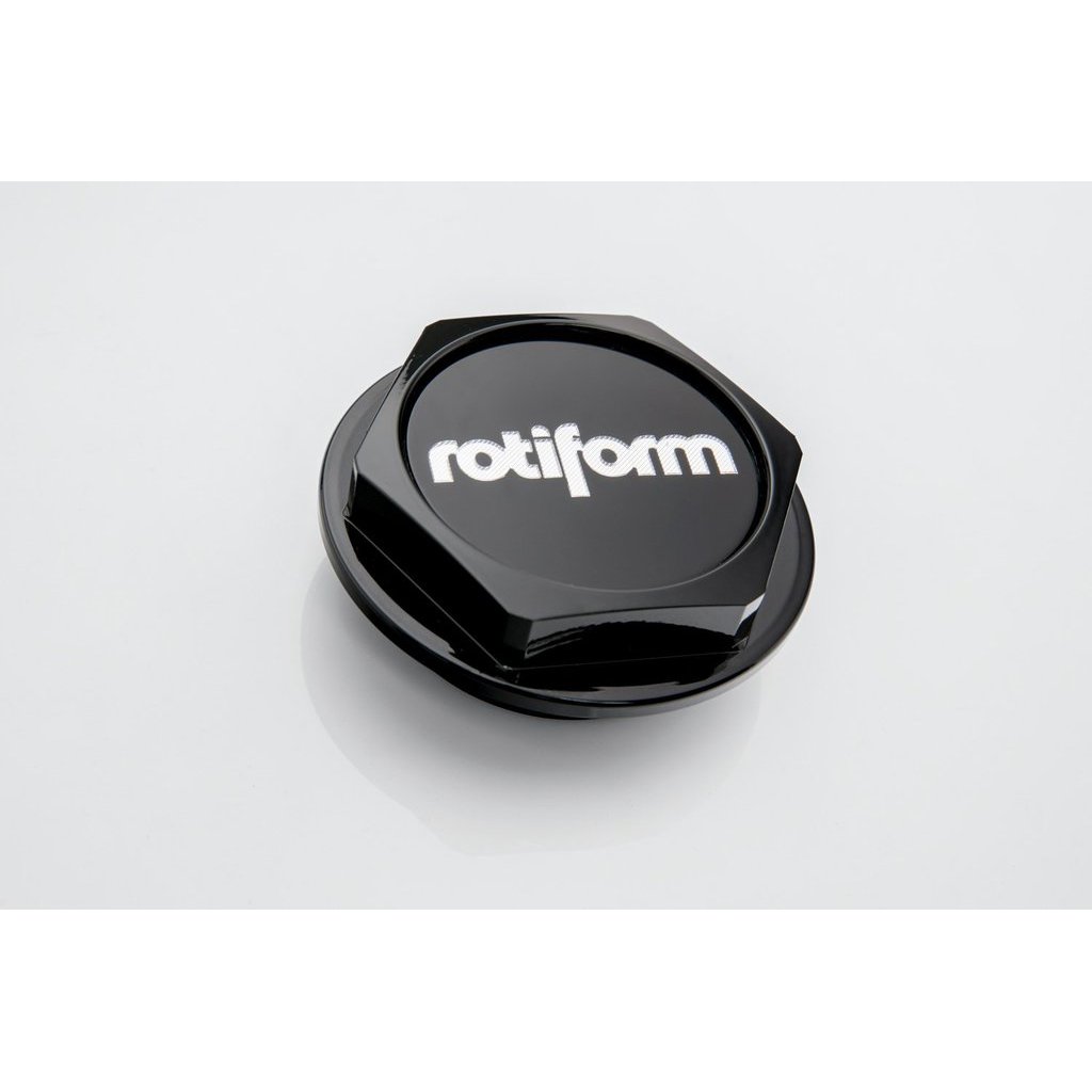 Rotiform Hex Center Cap with "Rotiform" logo - Gloss Black
