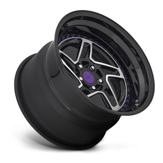 CHD-T Custom Forged - Brushed w/ Gloss Black & Purple