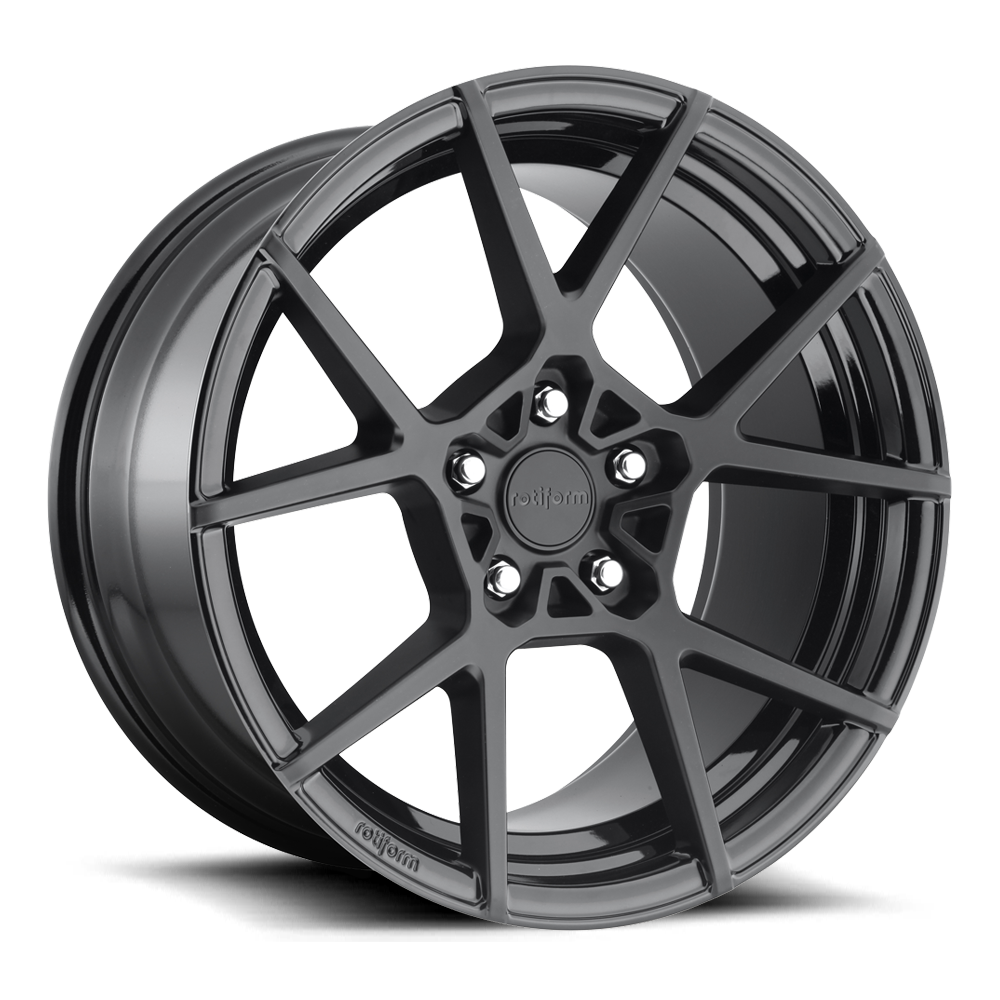 Rotiform KPS Cast Wheel - Matte Black Face w/ Gloss Black Windows