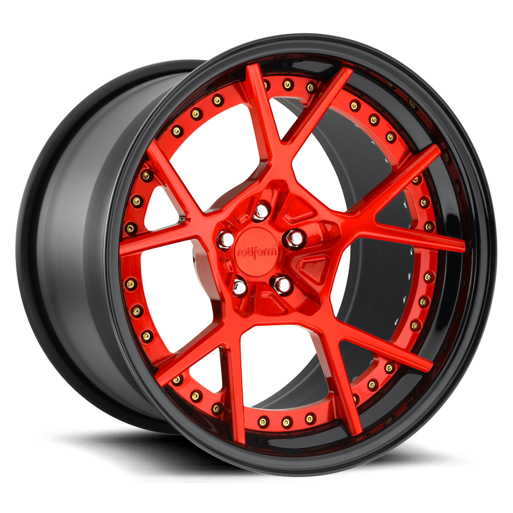 KPS Custom Forged - Brushed Gloss Red/Gloss Black