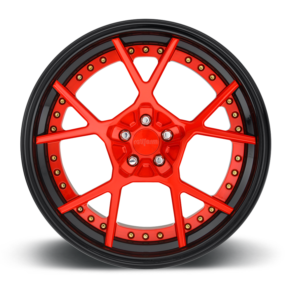 KPS Custom Forged - Brushed Gloss Red/Gloss Black