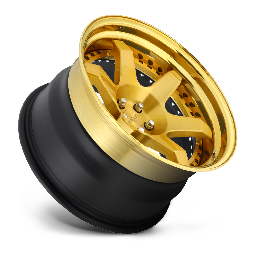 SIX Custom Forged - Brushed Gloss Clear / Hi Luster Gold