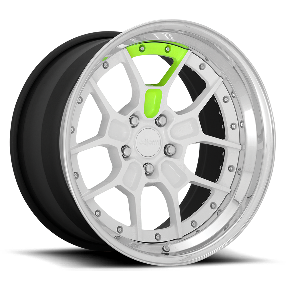 ZMO Custom Forged - Gloss White w Neon Yellow Accent