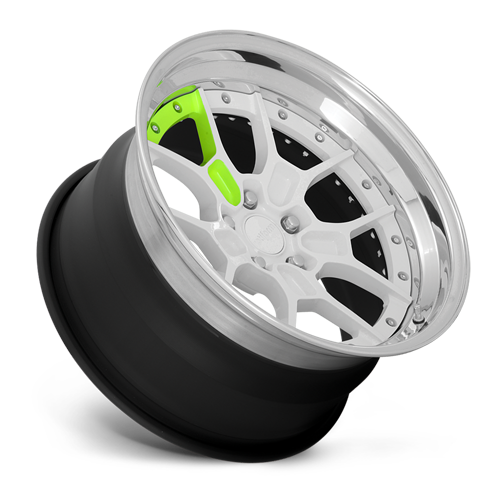 ZMO Custom Forged - Gloss White w Neon Yellow Accent