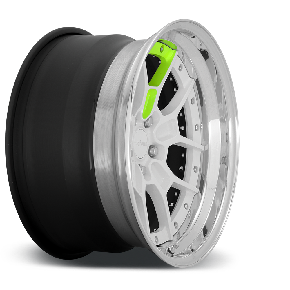 ZMO Custom Forged - Gloss White w Neon Yellow Accent