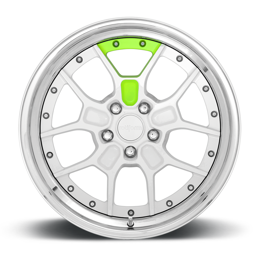 ZMO Custom Forged - Gloss White w Neon Yellow Accent