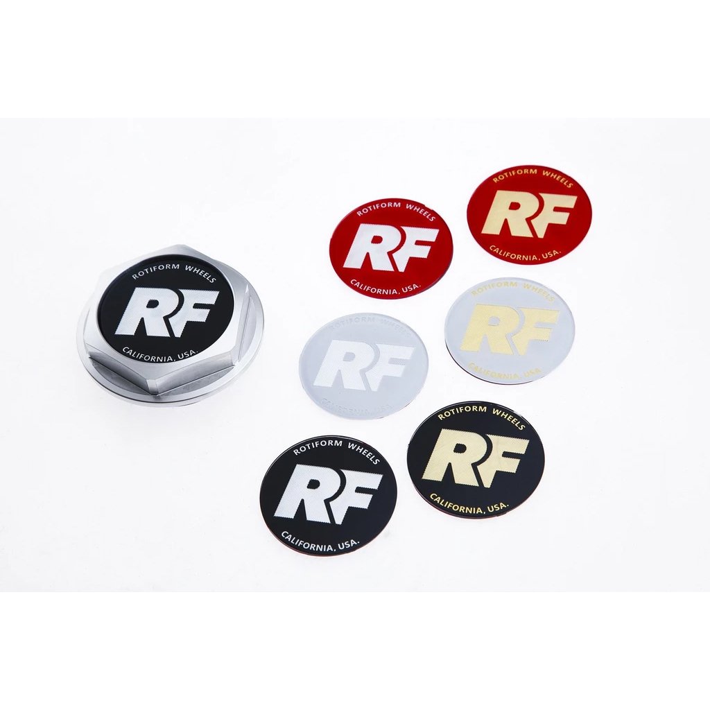 Rotiform Hex Center Cap Insert - "RF" Logo